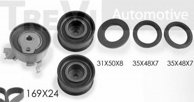 TREVI AUTOMOTIVE kd1177s -  Комплект ремня ГРМ